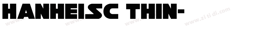 HanHeiSC Thin字体转换